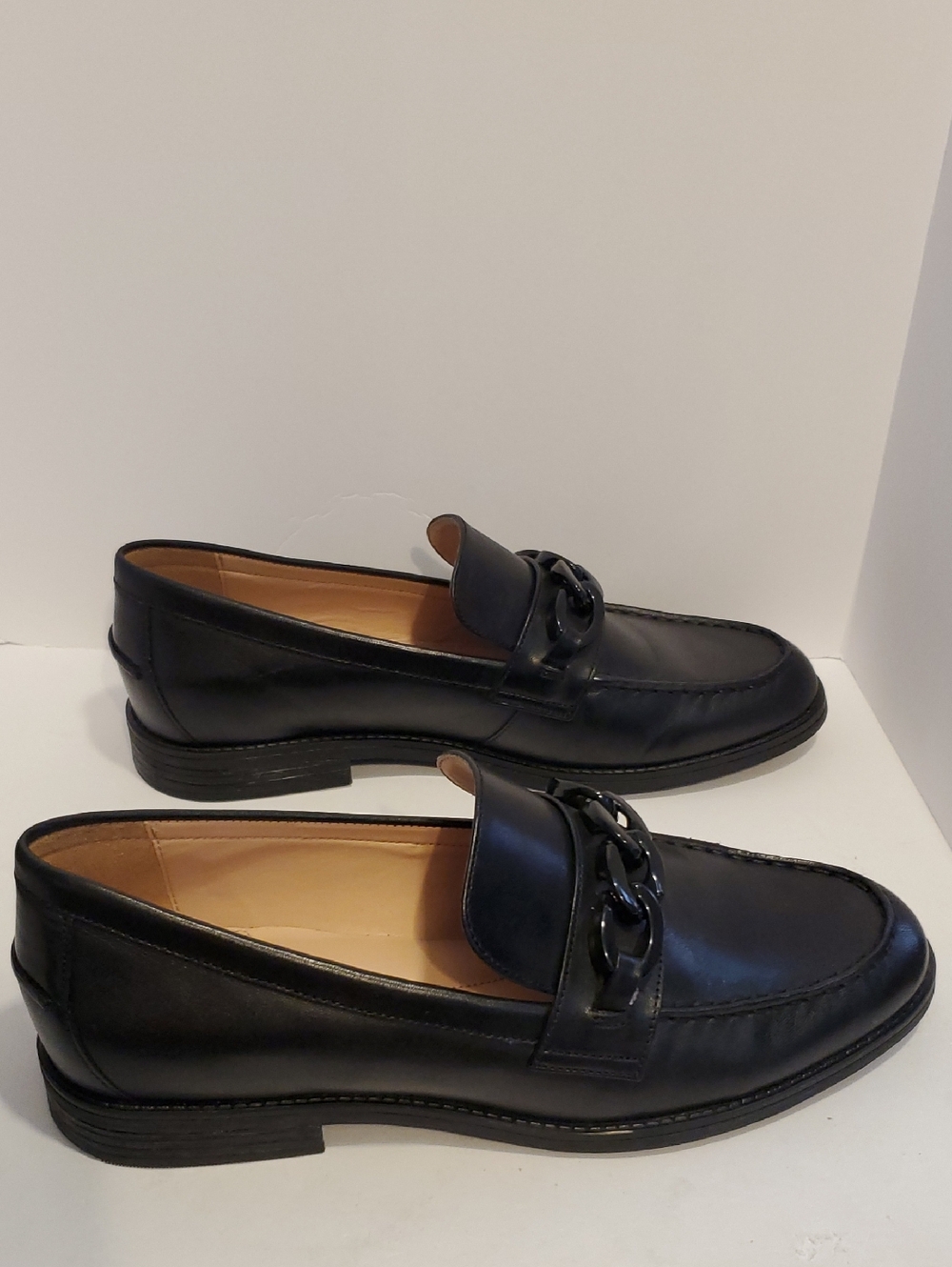 Cole Haan Women's Stassi Chain Loafer In Black Princess Size 7.5B - Picture 3 of 10